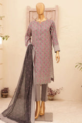Asasa By HZ Unstitched 3 Piece Printed & Emb Lawn Vol-02 Suit-AEL-48