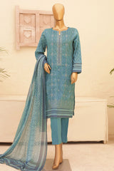 Asasa By HZ Unstitched 3 Piece Printed & Emb Lawn Vol-02 Suit-AEL-50