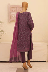 Asasa By HZ Unstitched 3 Piece Printed & Emb Lawn Vol-02 Suit-AEL-52