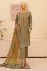 Asasa By HZ Unstitched 3 Piece Printed & Emb Lawn Vol-02 Suit-AEL-58