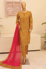 Asasa By HZ Unstitched 3 Piece Printed & Emb Lawn Vol-02 Suit-AEL-59