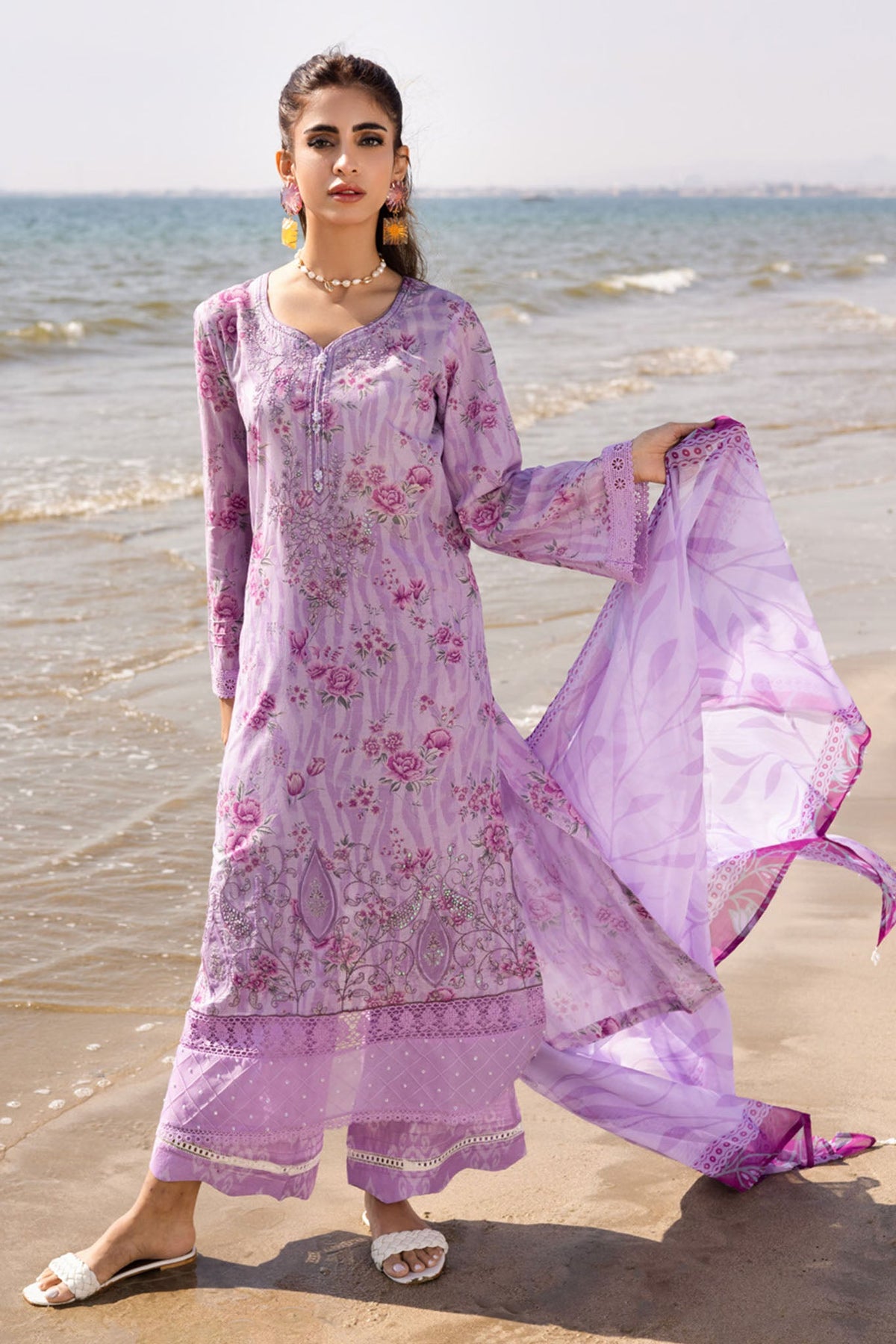 Aafreen By Riaz Arts Unstitched 3 Piece Emb Laser Cut Lawn Vol-05 Collection'2025-AF-172