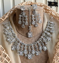 Made For Her-Lyra AD Zircon Bridal Set - KDV1004