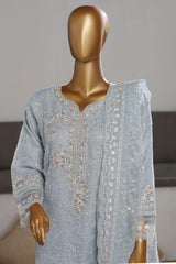 Mahpara By Sada Bahar Stitched 3 Piece Festive Formals Vol-09 Suit-AG-26-Sky Blue
