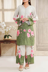 Hazel By Aizal Stitched Co Ords Slub Linen Winter Collection'2025-AH-03-Green