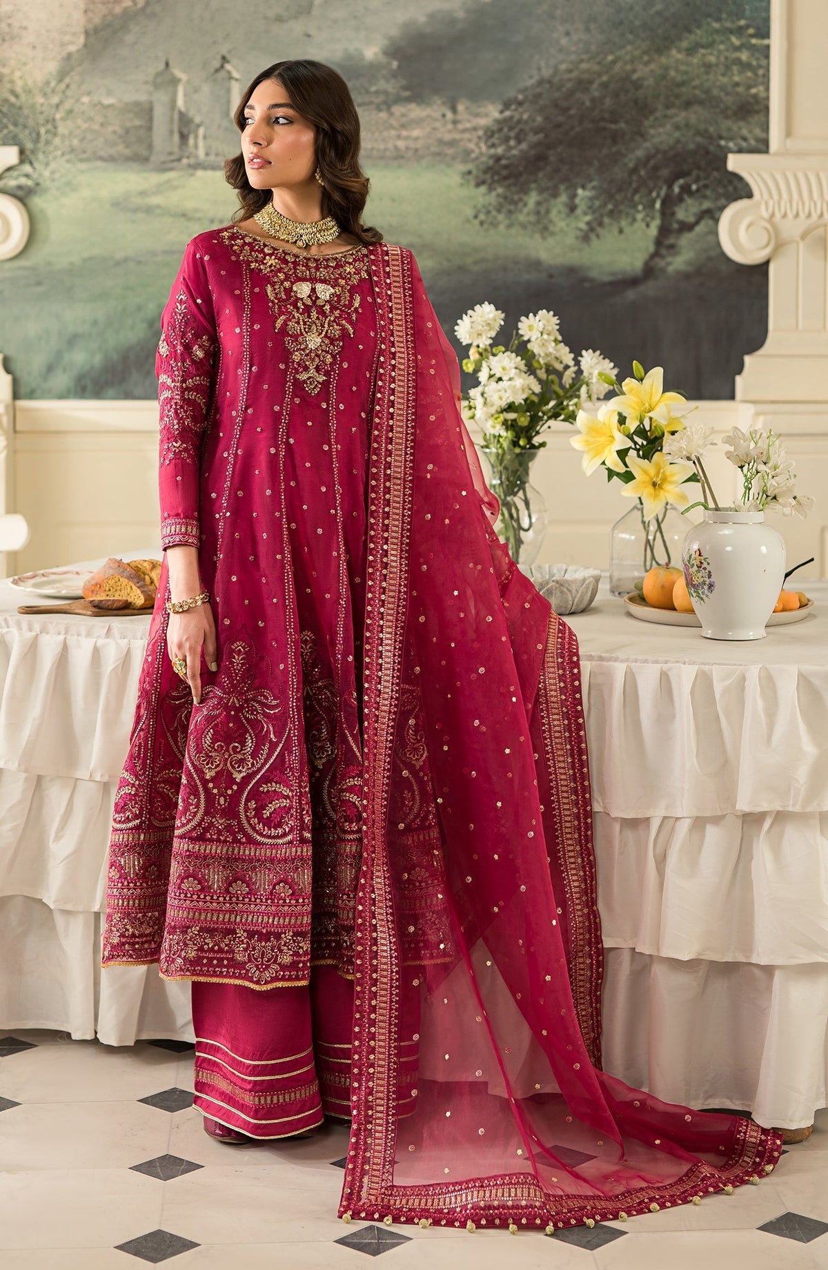 Suave By Emaan Adeel Unstitched 3 Piece Luxury Formals Collection'2024-Salvia