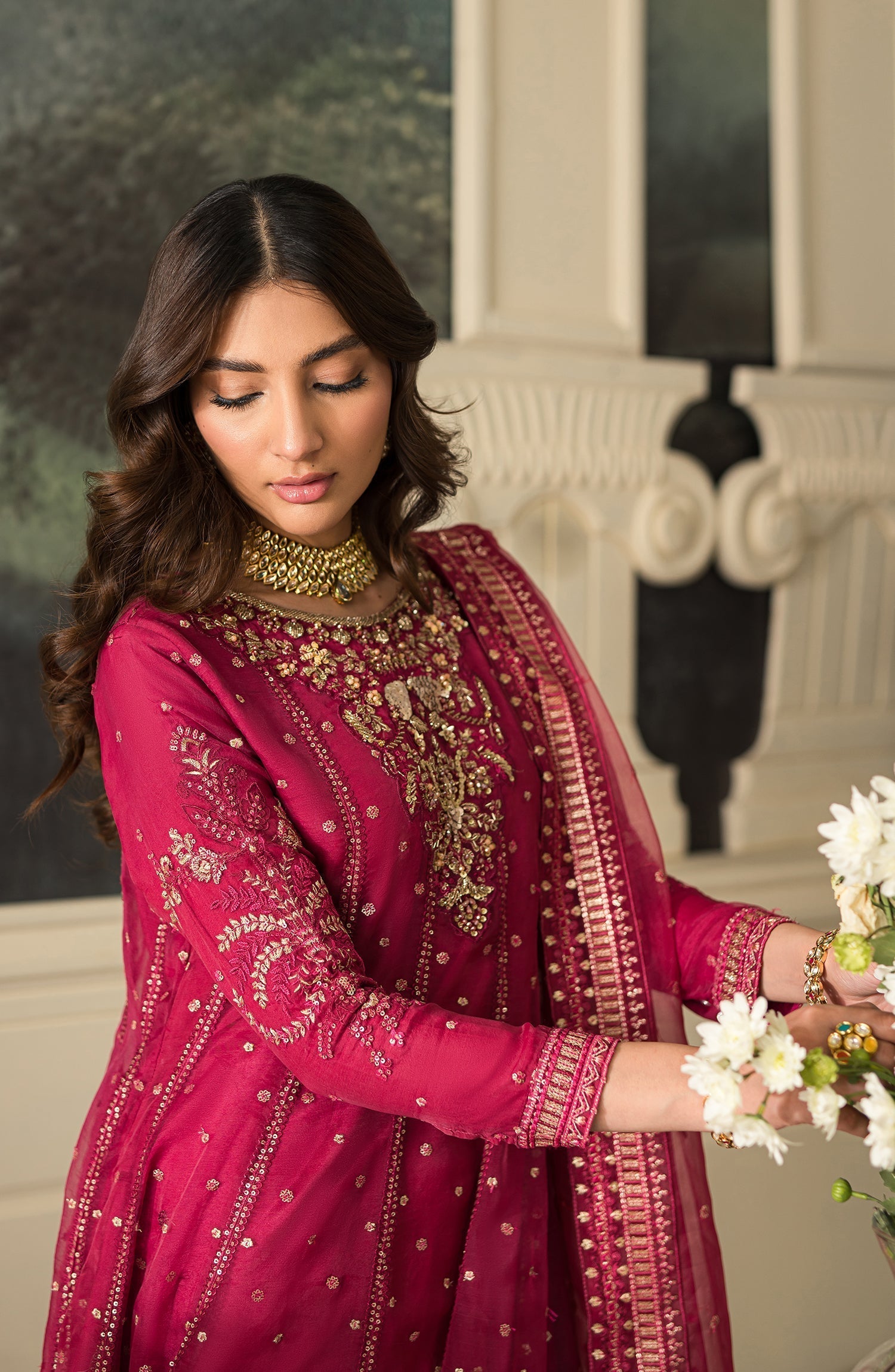 Suave By Emaan Adeel Unstitched 3 Piece Luxury Formals Collection'2024-Salvia