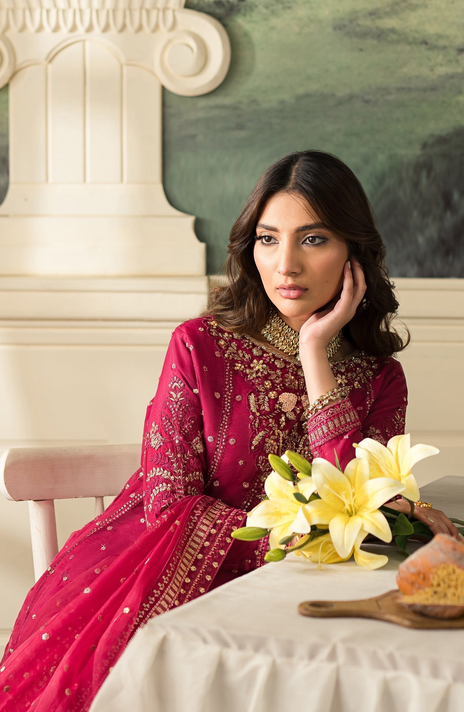 Suave By Emaan Adeel Unstitched 3 Piece Luxury Formals Collection'2024-Salvia