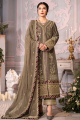 The Ayeza Edit Makhmal by Asim Jofa Unstitched 3 Piece Royal Velvet Suit-AJAM-03