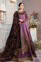 The Ayeza Edit Makhmal by Asim Jofa Unstitched 3 Piece Royal Velvet Suit-AJAM-06