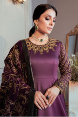 The Ayeza Edit Makhmal by Asim Jofa Unstitched 3 Piece Royal Velvet Suit-AJAM-06
