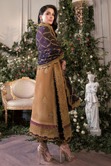 The Ayeza Edit Makhmal by Asim Jofa Unstitched 3 Piece Royal Velvet Suit-AJAM-07