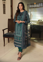 Asim Jofa Asra '23 Ajas-02 Designers Embroidered Stitched 3 Pcs