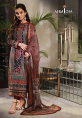 Asim Jofa Asra '23 Ajas-03 Embroidered Cambric  (3-Pcs)