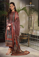 Asim Jofa Asra '23 Ajas-03 Embroidered Cambric  (3-Pcs)