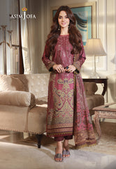 Asim Jofa Asra '23 Ajas-04 Embroidered  Cambric (3-Pcs)