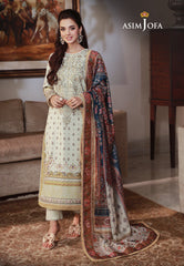 Asim Jofa Asra '23 Ajas-08 Embroidered Cambric  (3-Pcs)
