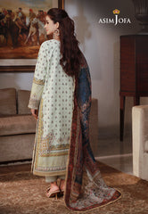 Asim Jofa Asra '23 Ajas-08 Embroidered Cambric  (3-Pcs)
