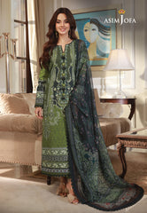 Asim Jofa Asra '23 Ajas-14 Designers Embroidered Stitched 3 Pcs