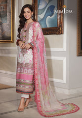Asim Jofa Asra '23 Ajas-01 Embroidered Cambric (3-Pcs)