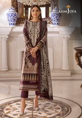Asim Jofa Asra '23 Ajas-21 Designers Embroidered Stitched 3 Pcs