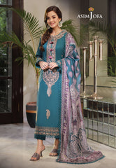 Asim Jofa Asra '23 Ajas-24 Embroidered Cambric (3-Pcs)