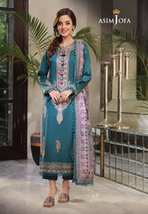 Asim Jofa Asra '23 Ajas-24 Embroidered Cambric (3-Pcs)