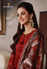 Asim Jofa Asra '23 Ajas-25 Designers Embroidered Stitched 3 Pcs