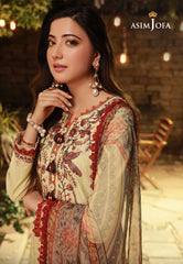 Asim Jofa Asra '23 Ajas-27 Embroidered Cambric (3-Pcs)