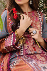 Asim Jofa Prints Unstitched 3 Piece Digital Lawn Drop 2 Suit-AJBU-10