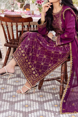 Dhanak Rang By Asim Jofa Unstitched 3 Piece Formals Suit-AJCF-07