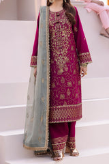 Dhanak Rang By Asim Jofa Unstitched 3 Piece Formals Collection'2024-AJCF-12