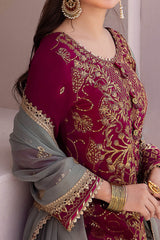 Dhanak Rang By Asim Jofa Unstitched 3 Piece Formals Collection'2024-AJCF-12