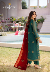 Asim Jofa Dhanak Rang PretAjcfb-11 Embroidered Chiffon Stitched 3 Pcs