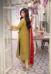 Asim Jofa Dhanak Rang PretAjcfb-26 Embroidered Chiffon Stitched 3 Pcs