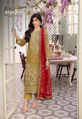 Asim Jofa Dhanak Rang PretAjcfb-26 Embroidered Chiffon Stitched 3 Pcs