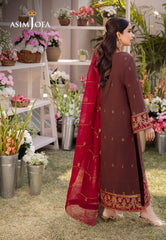 Asim Jofa Dhanak Rang PretAjcfb-27 Embroidered Boski Silk Stitched 3 Pcs