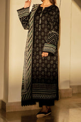 Monochrome By Asim Jofa Unstitched 3 Piece Digital Lawn Suit-AJCM-01