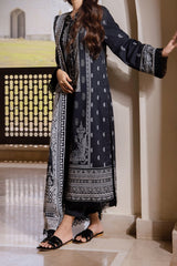 Monochrome By Asim Jofa Unstitched 3 Piece Digital Lawn Suit-AJCM-04