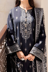Monochrome By Asim Jofa Unstitched 3 Piece Digital Lawn Suit-AJCM-05