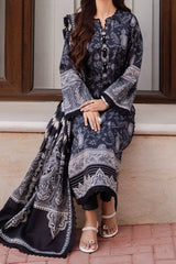 Monochrome By Asim Jofa Unstitched 3 Piece Digital Lawn Suit-AJCM-09