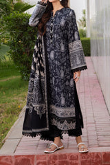 Monochrome By Asim Jofa Unstitched 3 Piece Digital Lawn Suit-AJCM-09