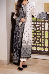 Monochrome By Asim Jofa Unstitched 3 Piece Digital Lawn Suit-AJCM-10