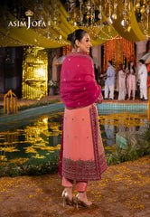 Asim Jofa Dastaan Pret Ajdab-28 Embroidered Chiffon Stitched 3 Pcs
