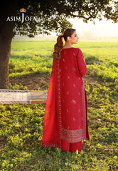 Asim Jofa Luxury Stitched Lawn Ajellb-06 Emb 3 Pcs