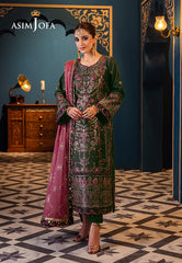 Asim Jofa Fasana-E-Ishq Eid Luxury Lawn Collection Pret Ajfip-23 Embroidered Lawn Stitched 3 Pcs