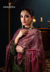 Asim Jofa Fasana-E-Ishq Eid Luxury Lawn Collection Pret Ajfip-23 Embroidered Lawn Stitched 3 Pcs