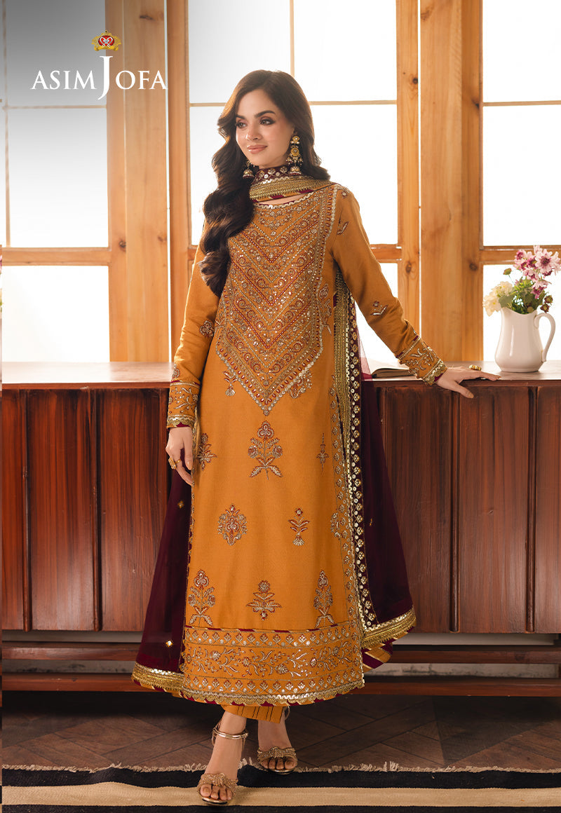 Asim Jofa Heeriye Ajhe-07 Embroidered Jumbo Silk 3 Pcs