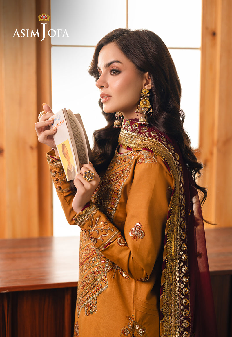 Asim Jofa Heeriye Ajhe-07 Embroidered Jumbo Silk 3 Pcs