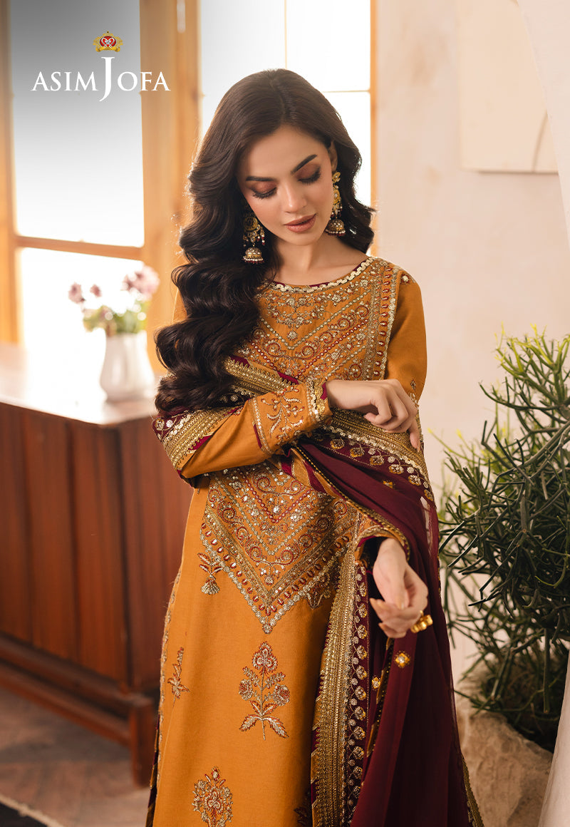 Asim Jofa Heeriye Ajhe-07 Embroidered Jumbo Silk 3 Pcs